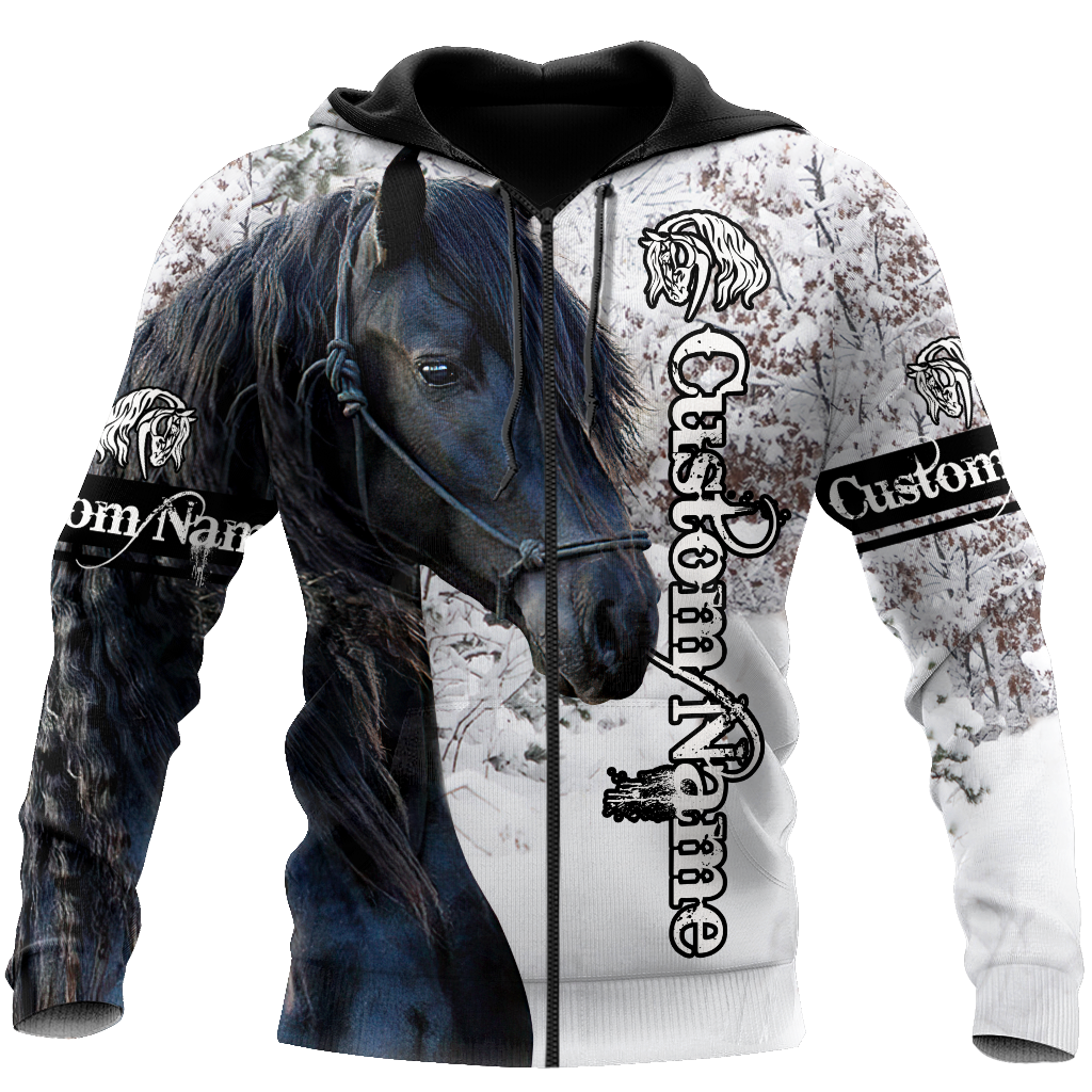 Personalized Beautiful Friesian Horse 3D All Over Printed Shirts For Men And Women TNA11172008
