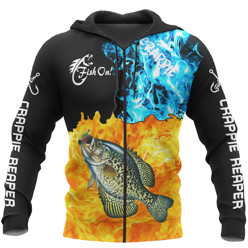 Fish reaper - Crappie on fire all over printed shirts for men and women HC5507 - Amaze Style™-Apparel