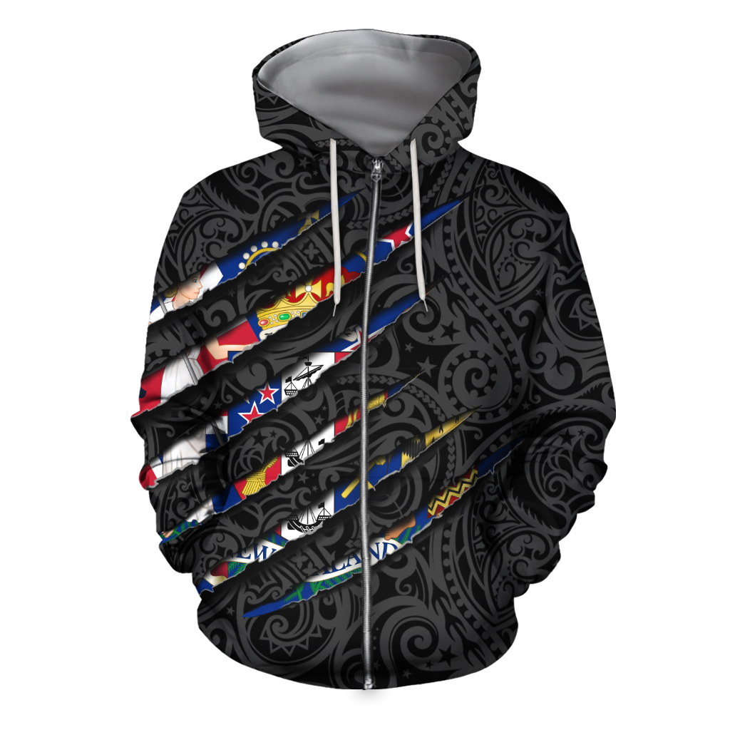 New Zealand All Over Hoodie - Scratch Style HC2801 - Amaze Style™-Apparel
