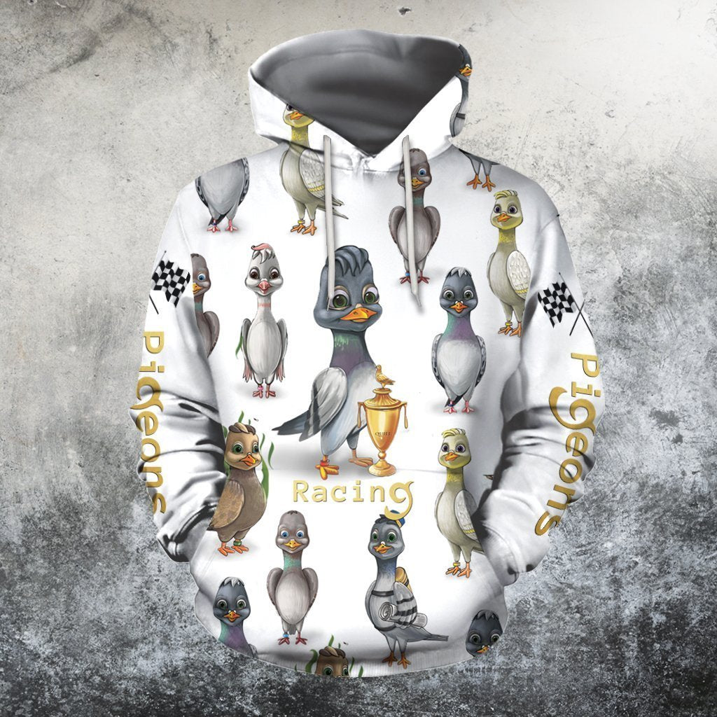 3D All Over Printed Pigeons Hoodie - Amaze Style™-Apparel