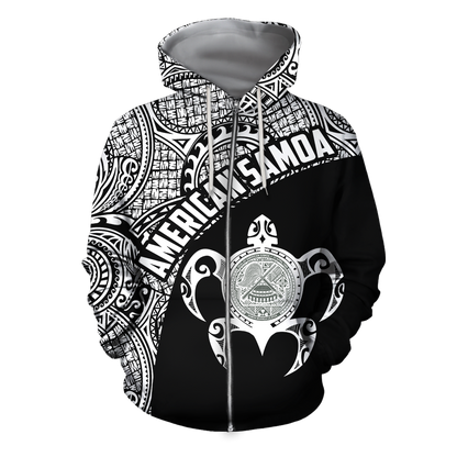 American Samoa Hoodie - White PL - Amaze Style™-Apparel