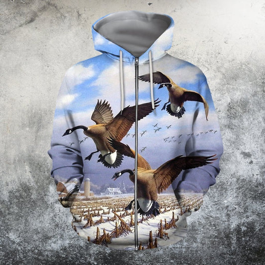 3D All Over Printed Canada Geese Shirts and Shorts - Amaze Style™-Apparel