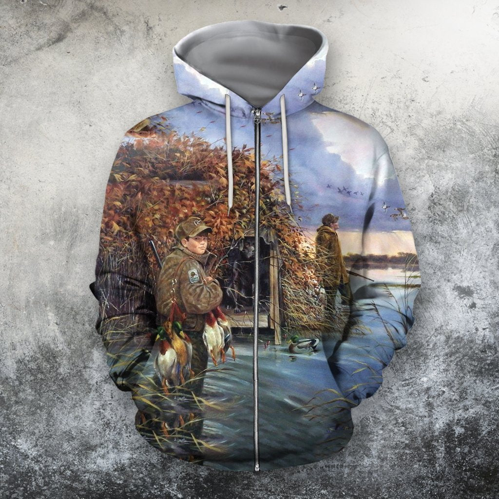 My First Limit Boy Duck Hunting 3D All Over Printed Shirts - Amaze Style™-Apparel