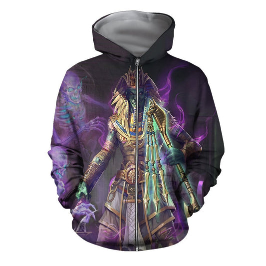 3D All Over Print Osiris Egyptian God Hoodie - Amaze Style™-Apparel