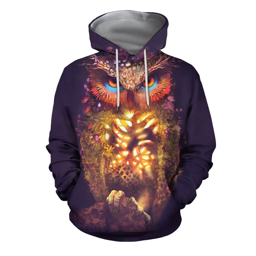 3D All Over Printed Owl Shirts and Shorts - Amaze Style™-Apparel