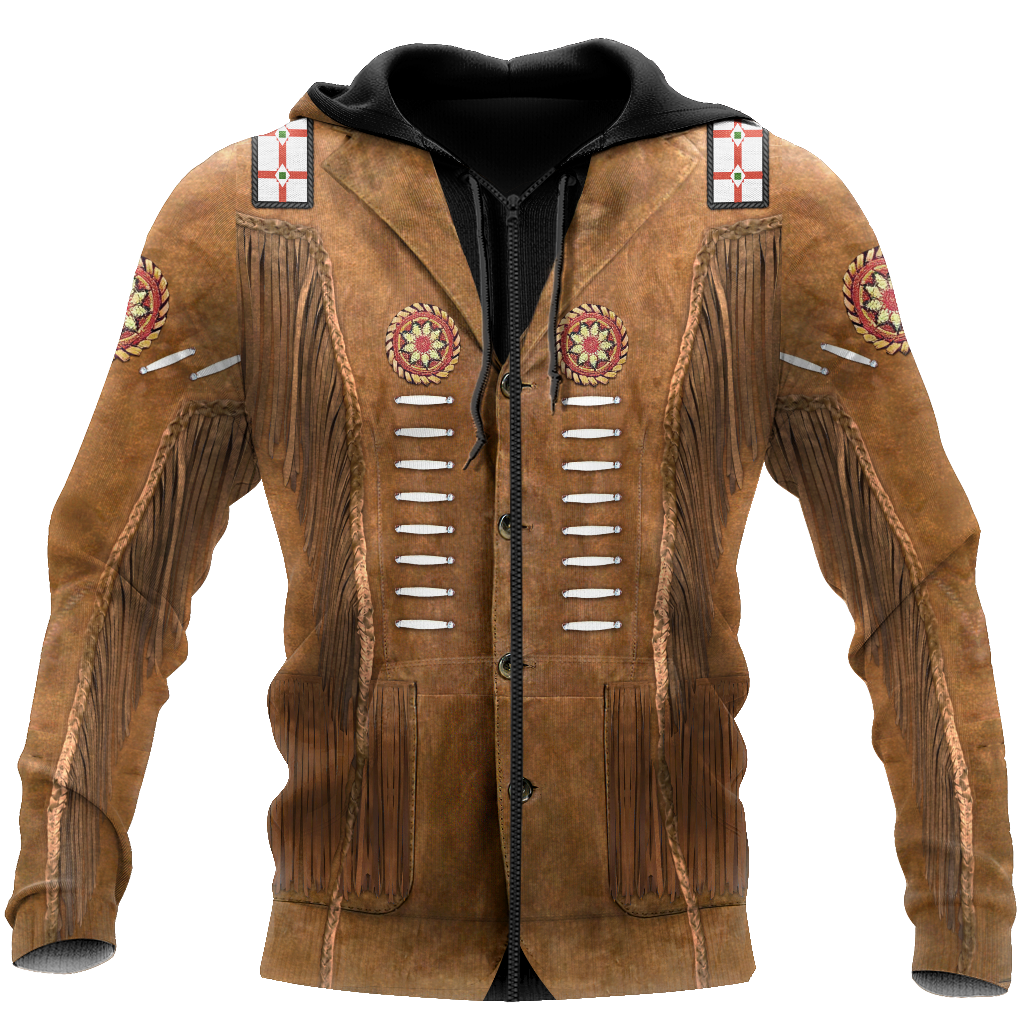 Cowboy Jacket No18 Cosplay 3D Over Printed Unisex Deluxe Hoodie ML
