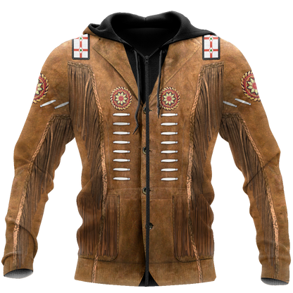 Cowboy Jacket No18 Cosplay 3D Over Printed Unisex Deluxe Hoodie ML