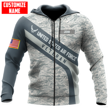 Premium Unique U.S Air Force Veteran Polo All Over Printed Personalized Shirt