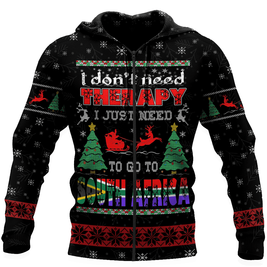 I Don’t Need Therapy I Just Need To Go To South Africa 3D Over Printed Hoodie DA30072102