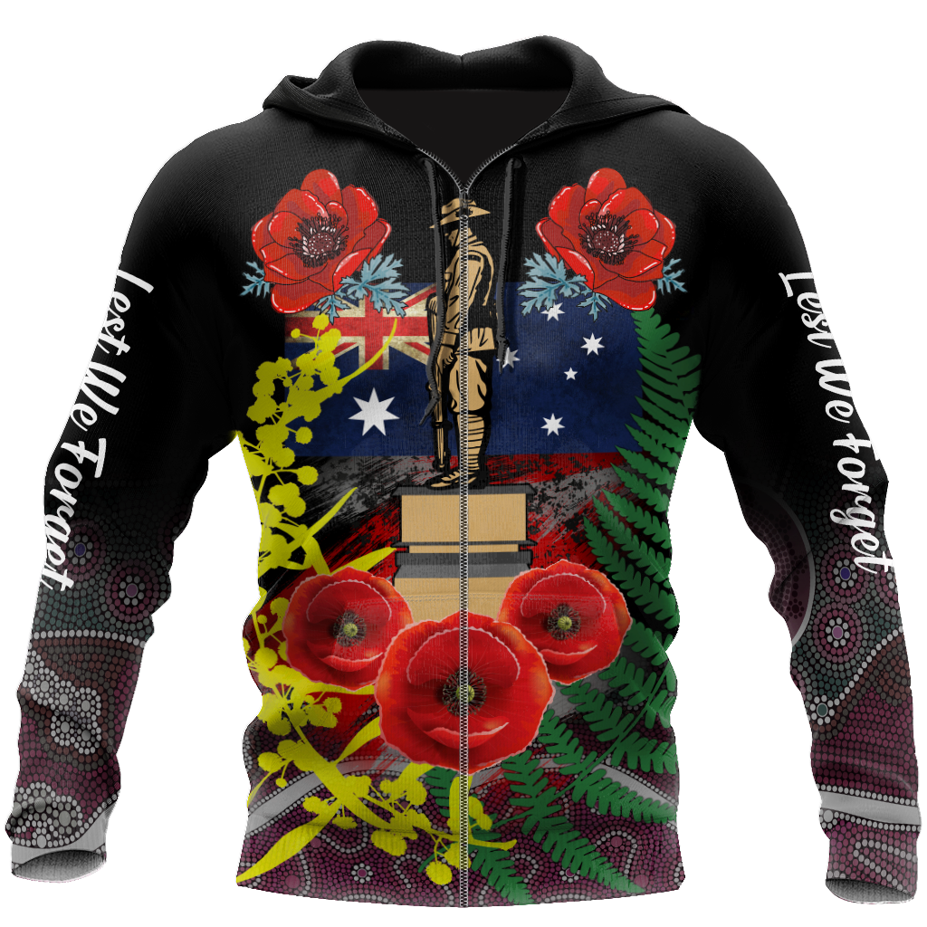 Lest We Forget - Anzac Day 3D All Over Printed Shirts