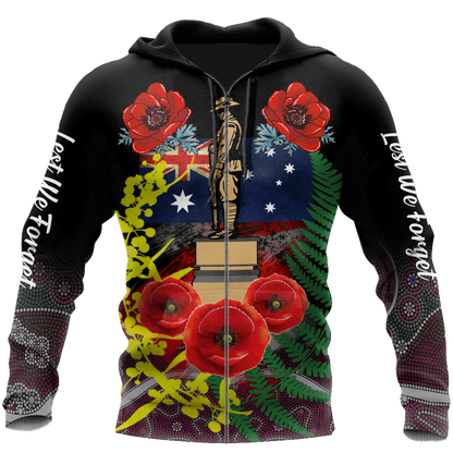 Lest We Forget - Anzac Day 3D All Over Printed Shirts