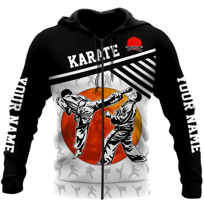 Customize Name Karate Hoodie For Men And Women MH08032103
