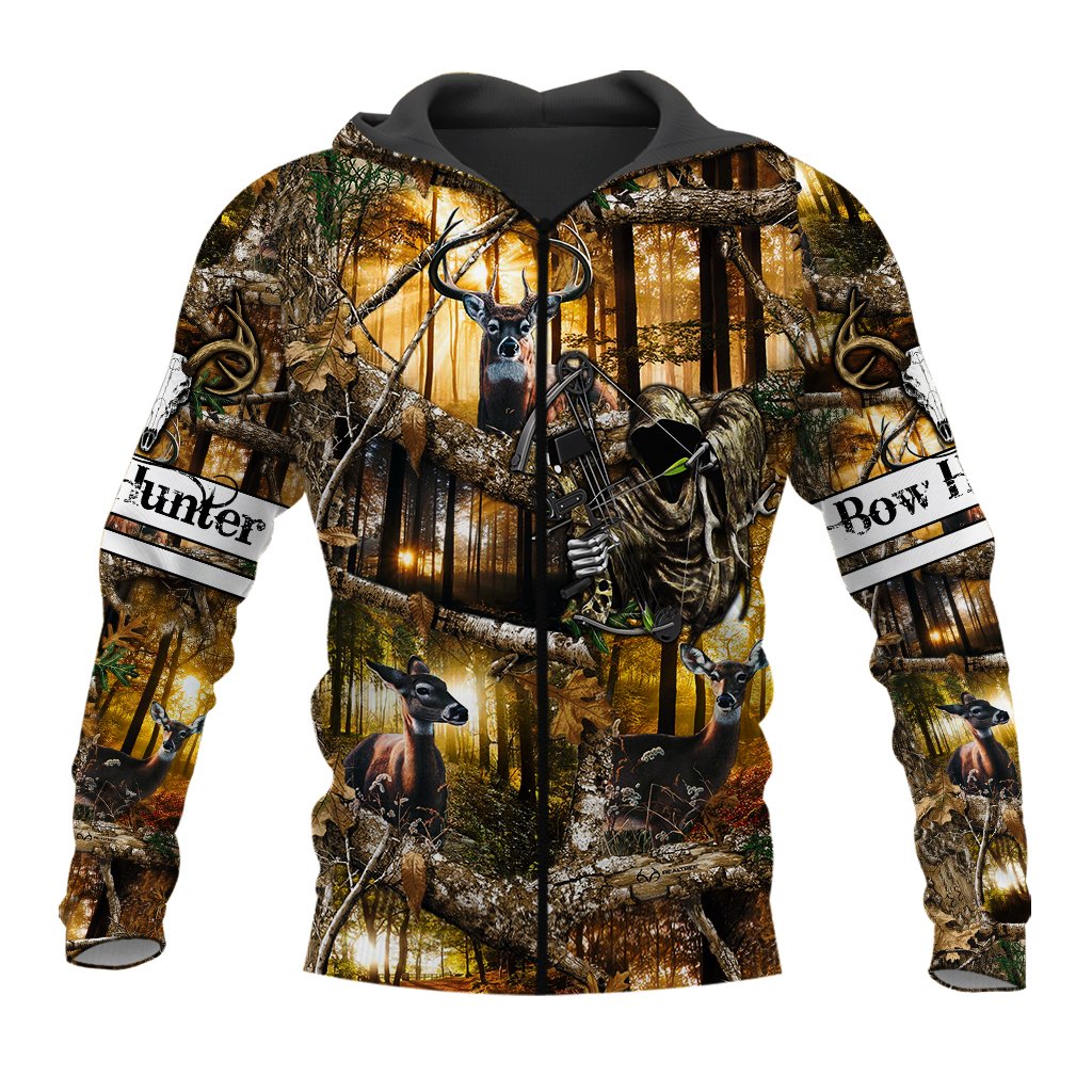 Premium Personalized Name Hunting 3D All Over Printed Unisex Shirts