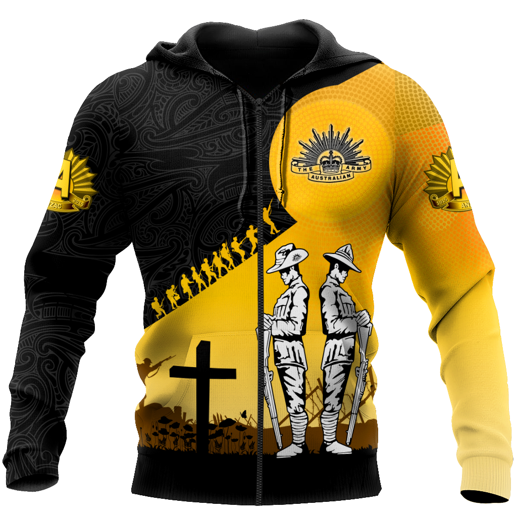 Premium Unisex Hoodie Remember Anzac Day ML