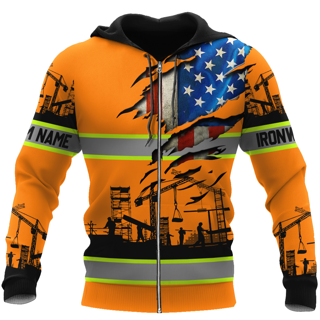 Personalized Ironworker 3D All Over Printed Unisex Shirts TN