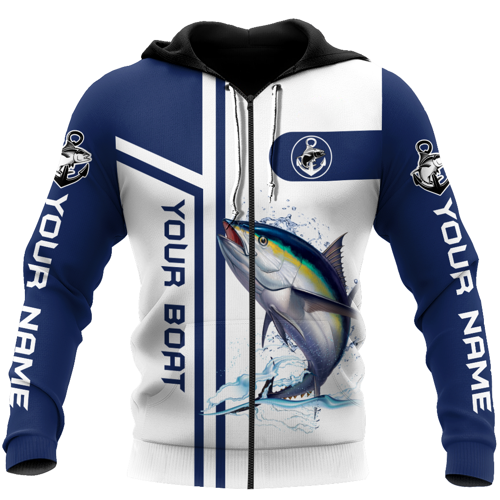 Custom name Tuna fishing team Catch and Release 3D Design print shirts