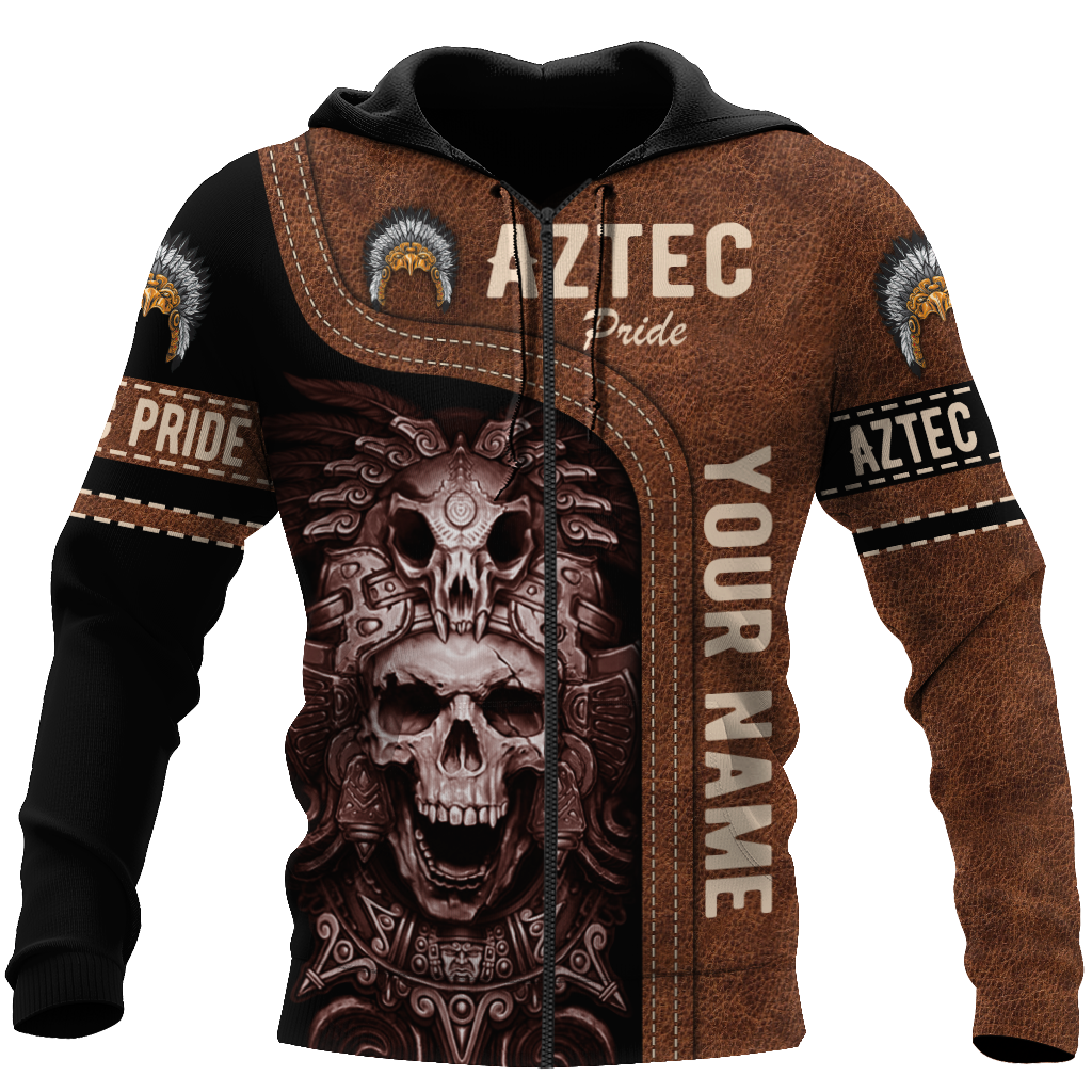 Personalized Name Aztec Pride 3D All Over Printed Hoodie