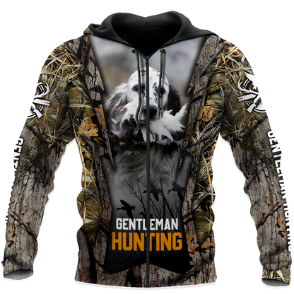 Hunting Dog 3D Over Printed Unisex Deluxe Hoodie ML