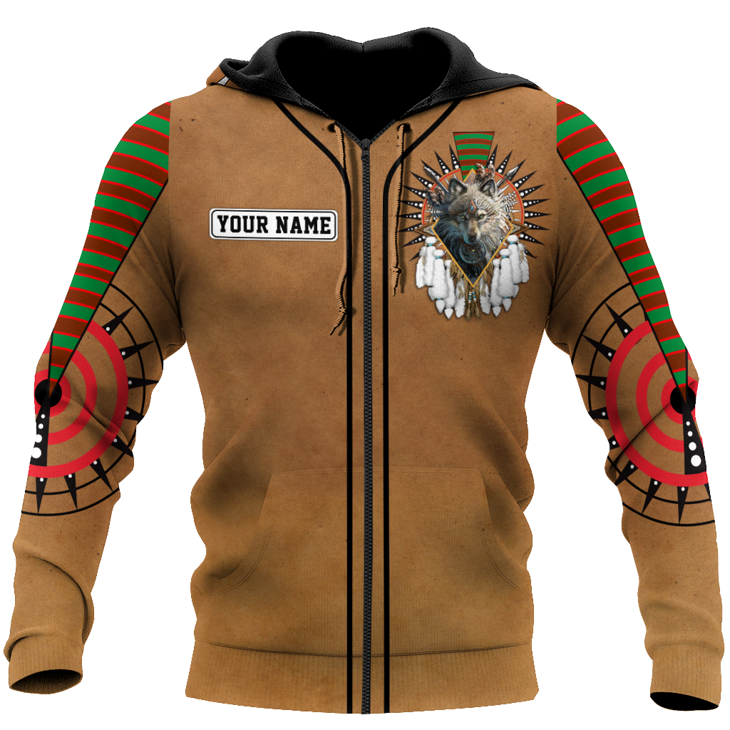 Custom Name Native American3D All Over Printed Unisex Shirts