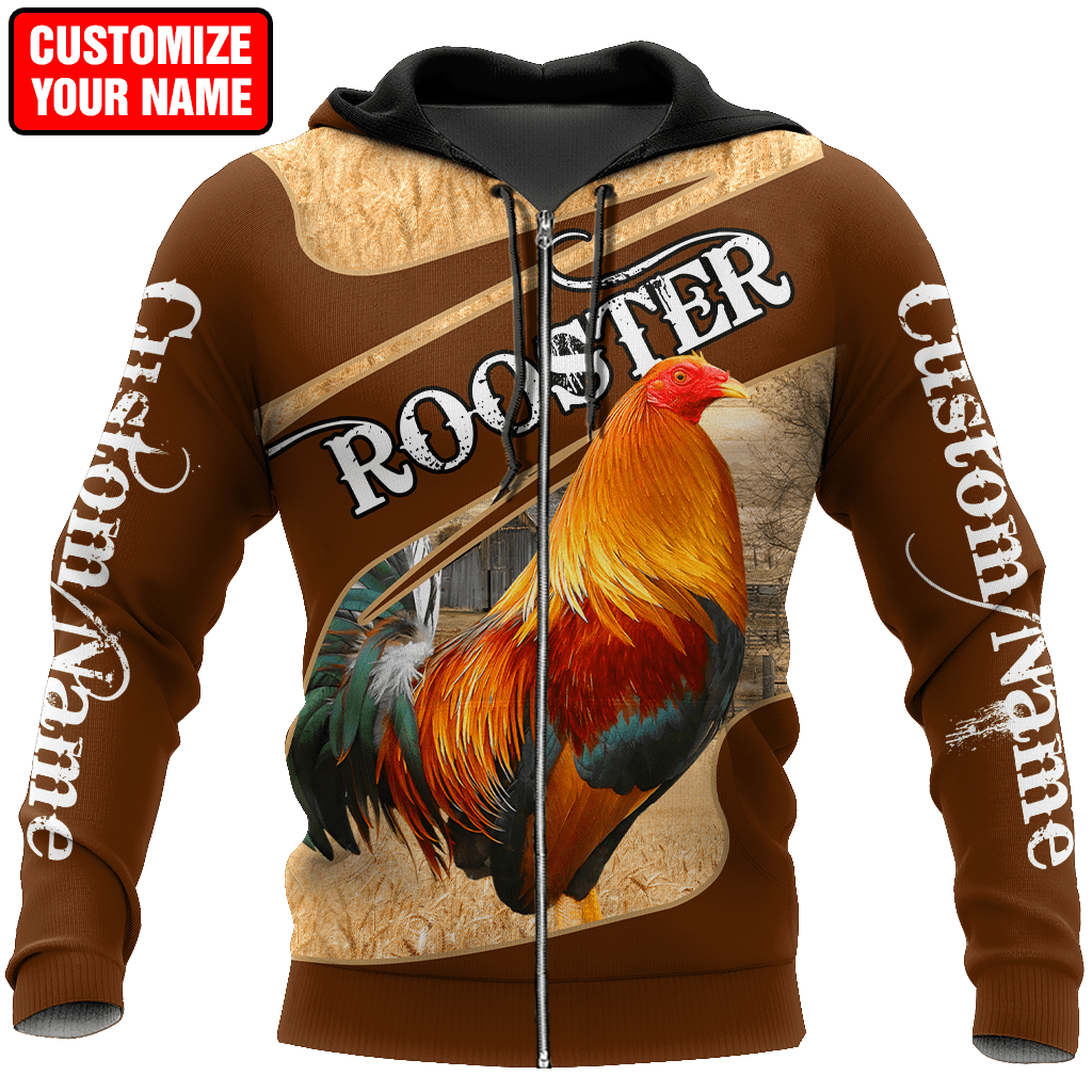 Personalized Rooster 3D Printed Unisex Shirts DD04062103