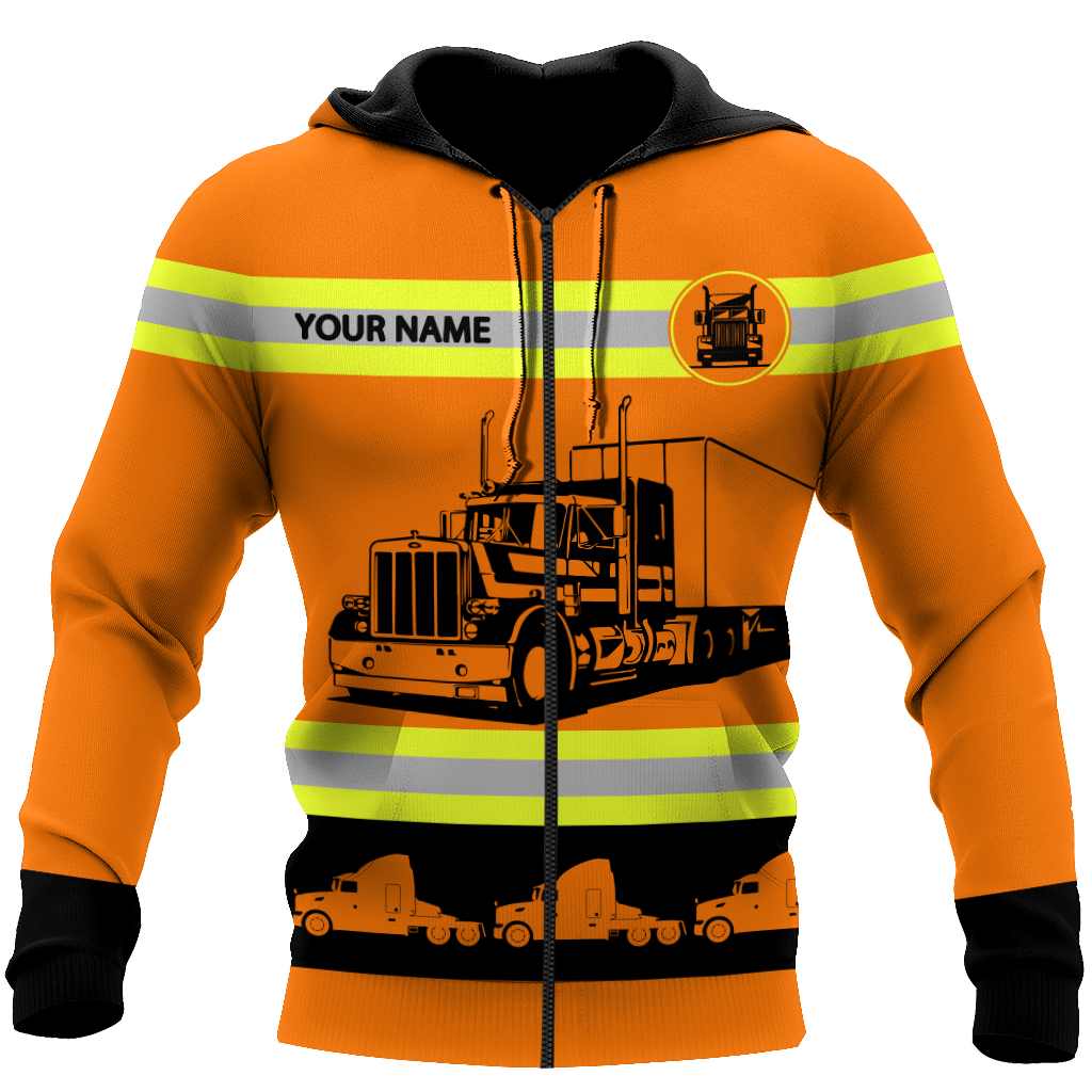 Customize Name Trucker 3D All Over Printed Unisex Shirts