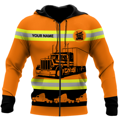Customize Name Trucker 3D All Over Printed Unisex Shirts