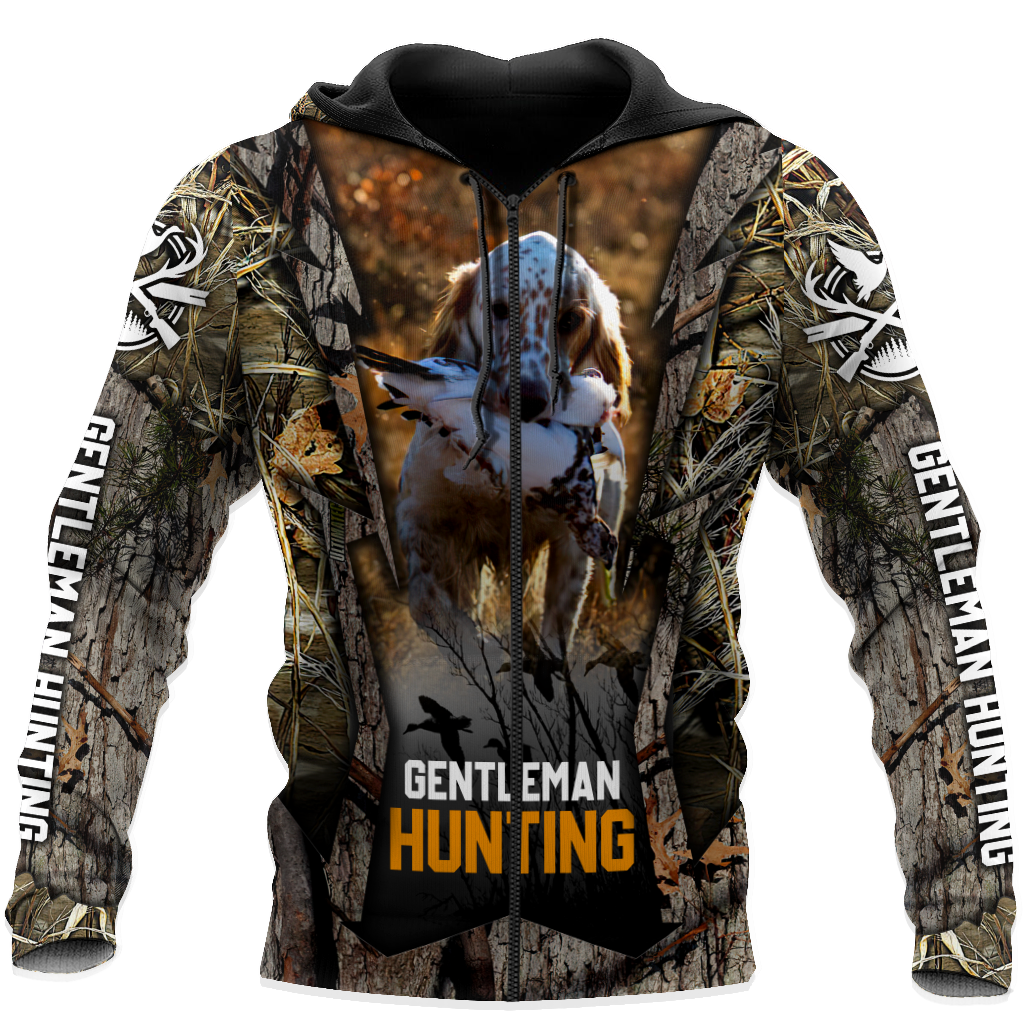 Hunting Dog 3D Over Printed Unisex Deluxe Hoodie ML