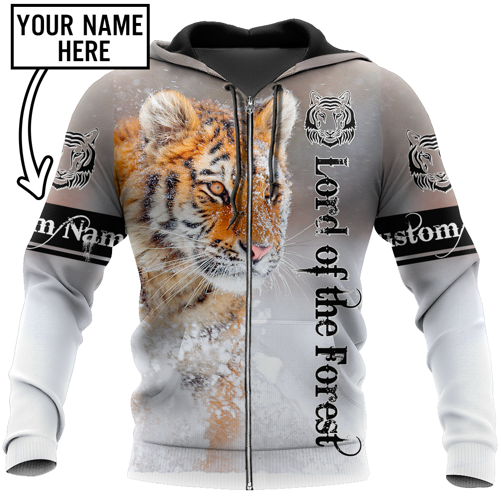Customize Name Tiger 3D All Over Printed Shirts