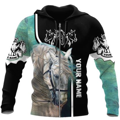 Personalized Name Premium Horse 3D All Over Printed Unisex Shirts