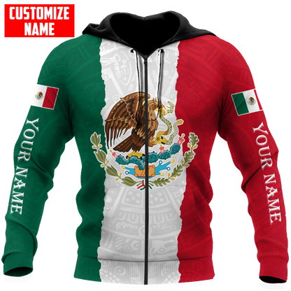 Personalized Name Mexico 3D All Over Printed Unisex Shirts DQB10072101