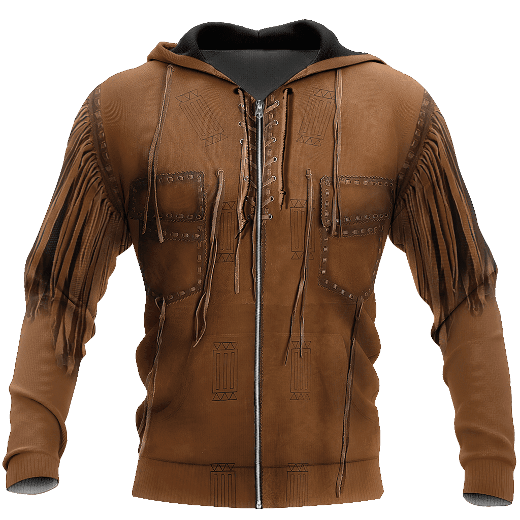 Cowboy Jacket No26 Cosplay 3D Over Printed Unisex Deluxe Hoodie ML