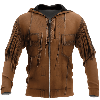 Cowboy Jacket No26 Cosplay 3D Over Printed Unisex Deluxe Hoodie ML
