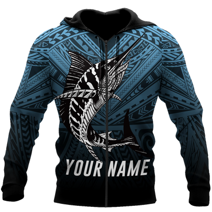 Amazing Polynesian Mahi Mahi Go Fishing Unisex Personalized Deluxe Hoodie ML