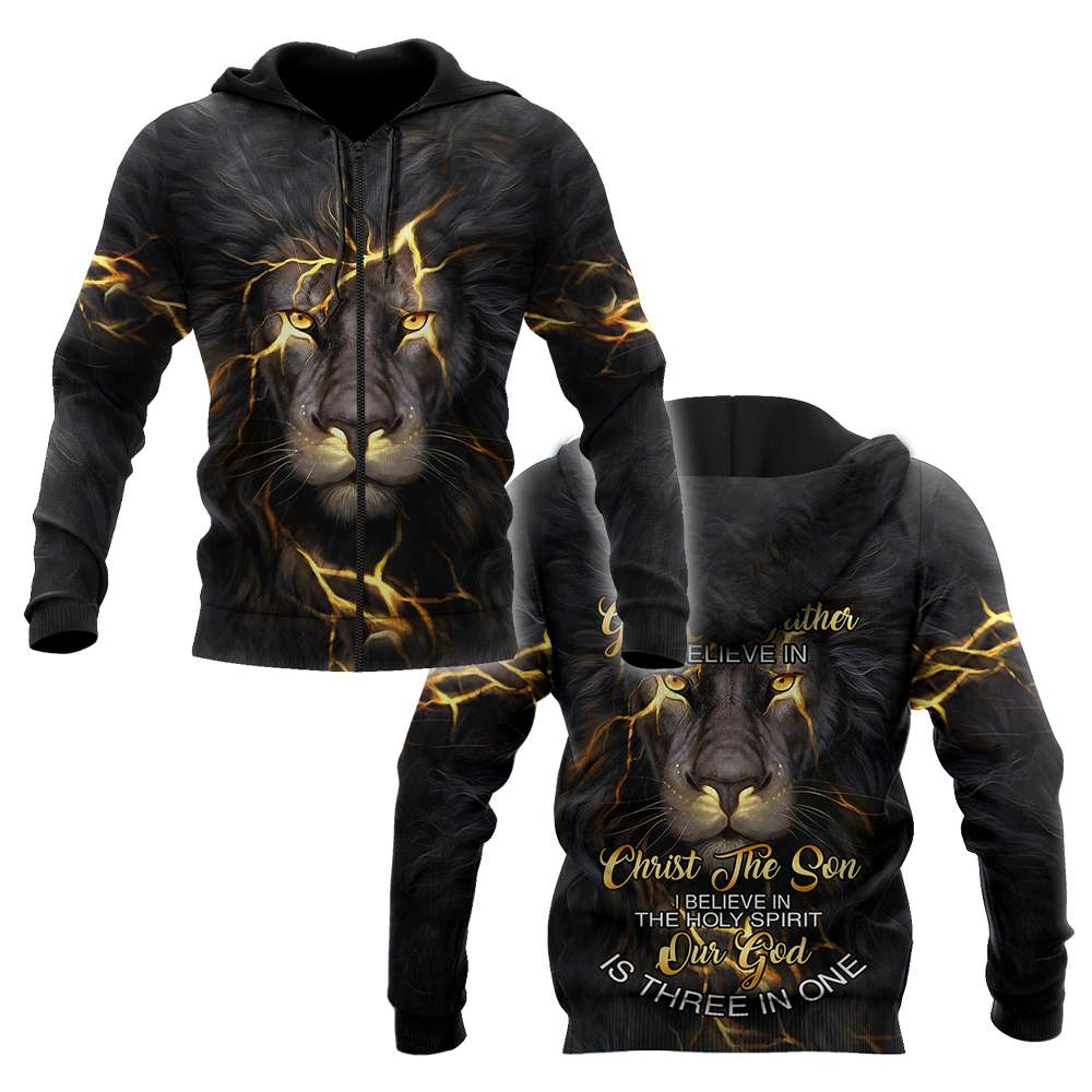 Lion Faith in God - Christian - 3D All Over Printed Style for Men and Women