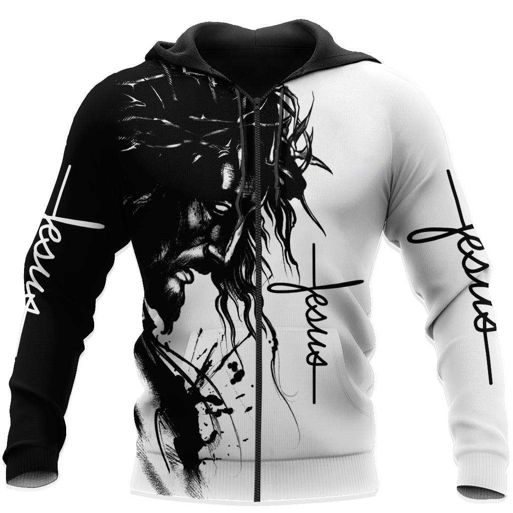 Premium Unisex All Over Printed Jesus Trucker Shirts MEI