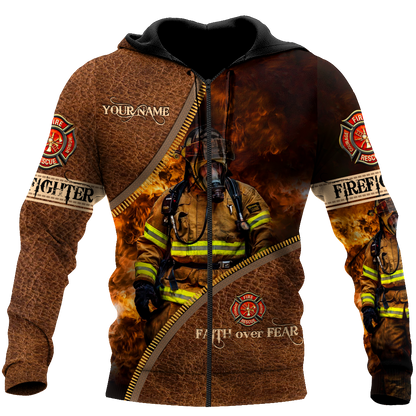 Customize Name Firefighter Hoodie For Men And Women MH06022102