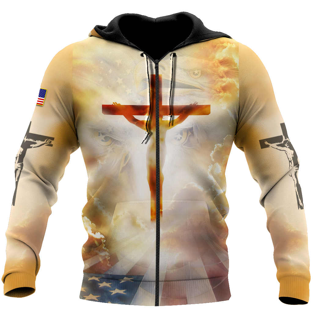 Jesus Christ on the Cross 3D All Over Printed Shirts