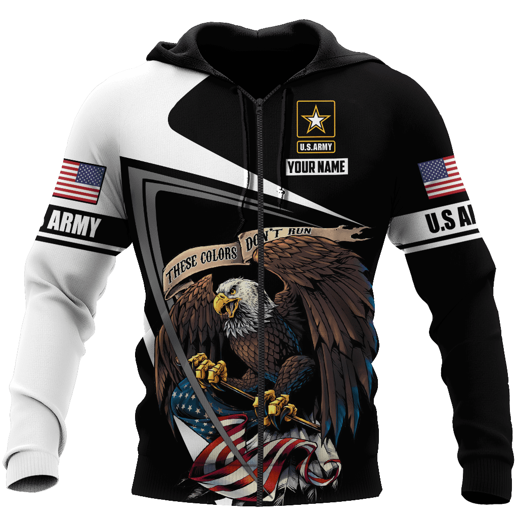 Custom name US Army Veteran 3D printed shirts Proud Military