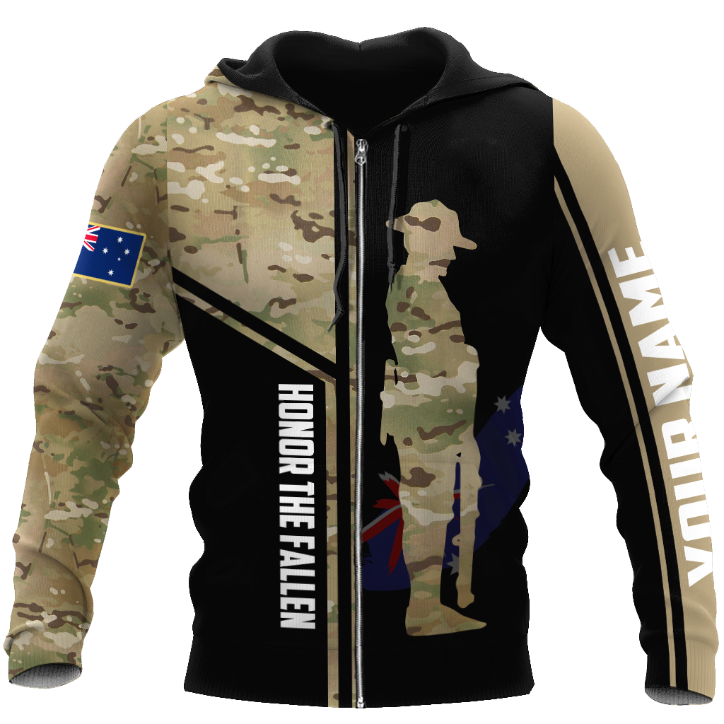 Tmarc Tee Custom name Australia Army Camo 3D Design print shirts ver.2