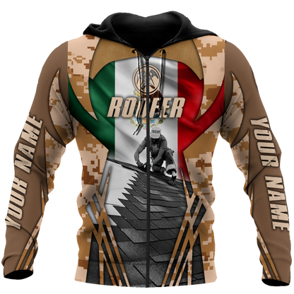 Premium 3D Printed Unisex Mexican Roofer Shirts MEI