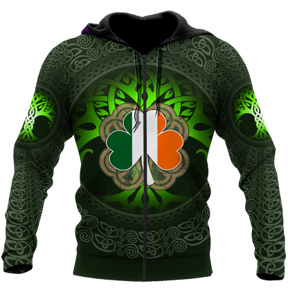 Celtic Ireland Tattoo Hoodie For Men And Women