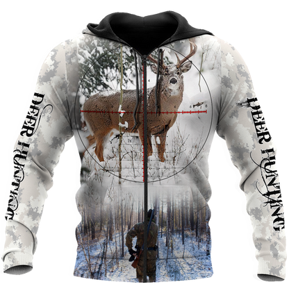 Hunting Deer Snow Camo Unisex Shirts