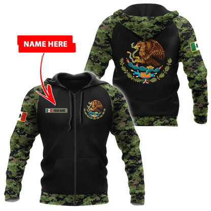 Mexico Coat Of Arms 3D All Over Printed Hoodie