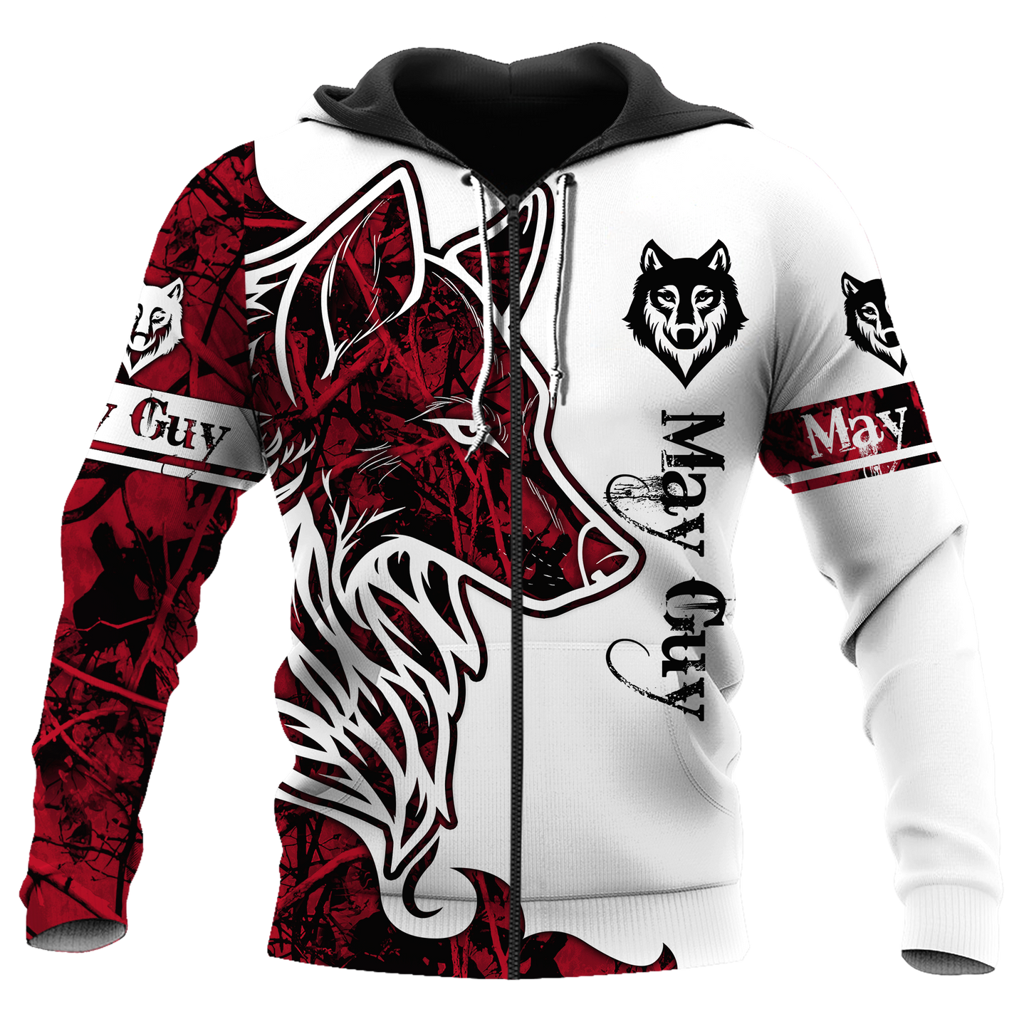 May Wolf 3D All Over Printed Unisex Hoodie