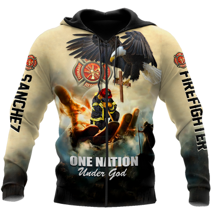 Customize Name Firefighter Hoodie Shirts For Men And Women TNA09032101