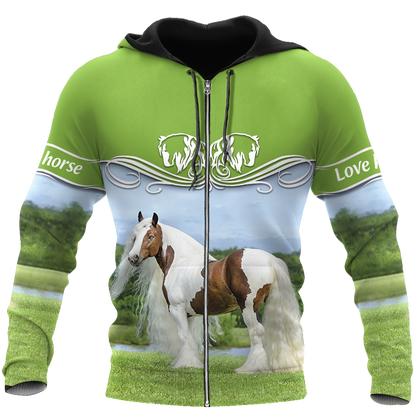 Premium Love Horse 3D All Over Printed Unisex Shirts