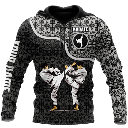 Customize Name Karate Hoodie For Men And Women TNA18032106