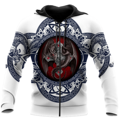 Premium All Over Printed Skull Dragon Shirts MEI