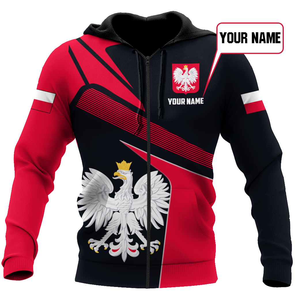 Personalized Polska 3D All Over Printed Unisex Hoodie