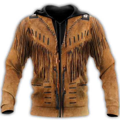 Cowboy Jacket No14 Cosplay 3D Over Printed Unisex Deluxe Hoodie ML